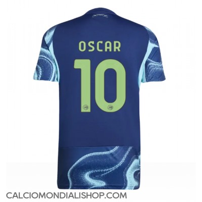 Maglie da calcio Ajax Oscar Gloukh #10 Seconda Maglia 2025-26 Manica Corta Maglie da calcio Ajax Oscar Gloukh #10 Seconda Maglia 2025-26 Manica Corta